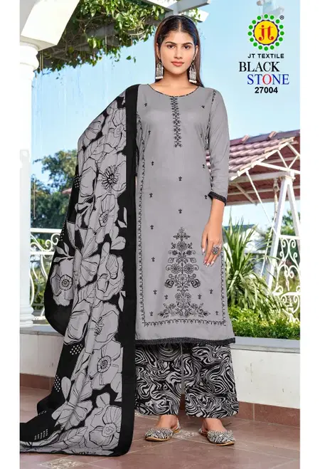 Black Stone Vol 27 By Jt Rayon Embroidery Online Dress Material Wholesale